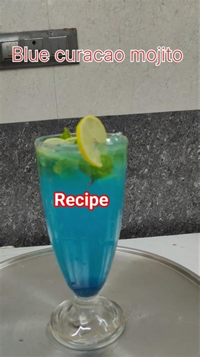 Blue curacao mojito ? How To Make Blue curacao mojito ? #mojito
