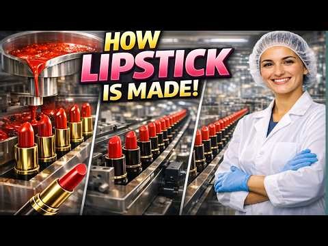 How Lipstick Is Made Inside Factory | Lipstick Manufacturing Process Step by Step
