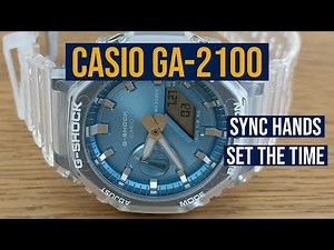 Calibrate the Hands and Set the time on Casio G-Shock GA-2100 | Module 5611 Guide