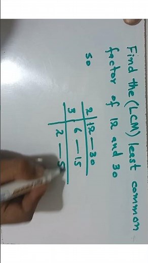 How to Find LCM of 12 and 30 | Easy Method Step by Step#LCMShort