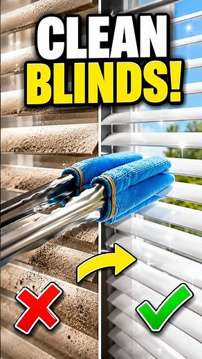 Clean Window Blinds in Seconds! 🪟 | Easy Cleaning Hack