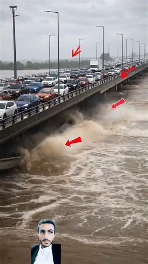 انهيار أجزاء من الجسر انثنا الازتحام....... #android #adventure #art