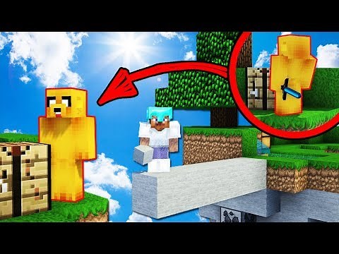 ¡YOUTUBERS CON SKIN AL REVÉS TROLL! 😂 LA TRAMPA MEJOR PARA NOOBS | MINECRAFT SKYWARS #102