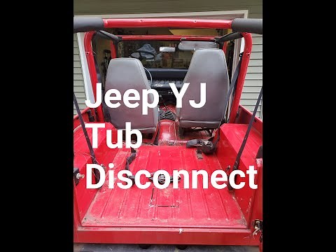 Jeep YJ Disconnecting Tub for removal