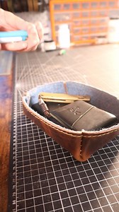 Making our handmade valet tray! Orraman Leather. Join the Clan 👊 #orramanleather #jointheclan #handmade #handmadeisbetter #leather #leathercraft #leatherwork #horweenshellcordovan #minimalism #minimalistic #minimalist #tokonole #edccommunity #everydaycarry #styleguide #rugged #ruggedstyle #cordovan #style #durable #madetolast #traditional #horween #wallet #cardholder #bifold #bifoldwallet | Orraman Leather