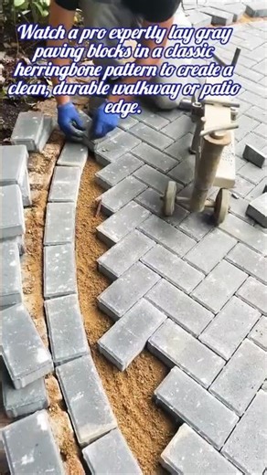 Perfect Paving Block Installation #shorts