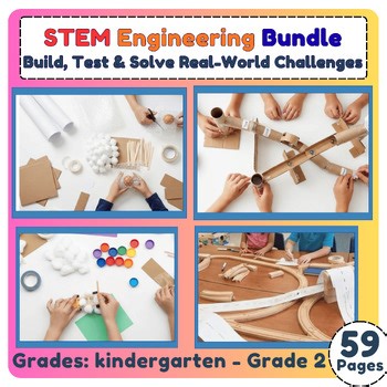 STEM Engineering Bundle | Build, Test & Solve Real-World Challenges For k-2nd