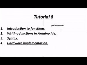4.2 Introduction to Functions - Arduino tutorial in Urdu/Hindi Video Lecture | Arduino Programming: Step by Step Guide (Hindi Language) - Electronics and Communication Engineering (ECE)