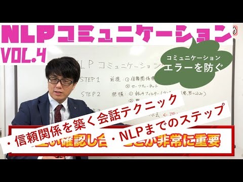 Preventing Communication Errors!! NLP Communication Vol.4 ~Conversational Techniques for Building...