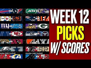 NFL Week 12 PREDICTIONS WITH SCORES | ALL GAMES