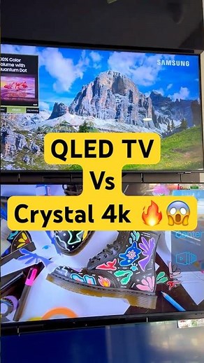 SAMSUNG Crystal 4K vs QLED TV 😱🔥