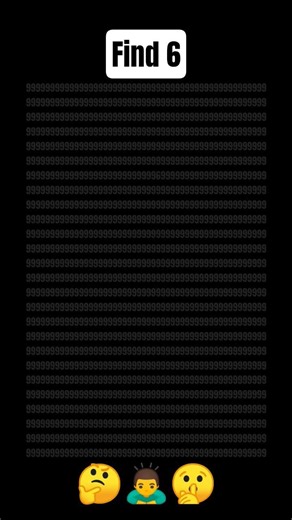 Find 6 🤫🙇🤔