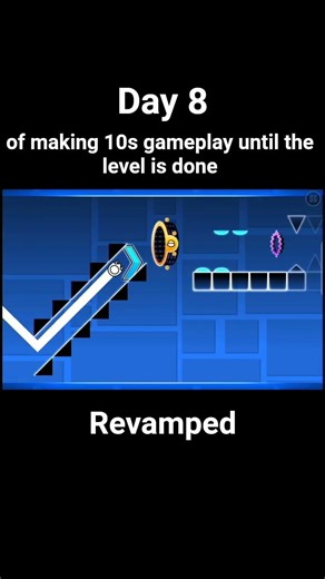 Day 8 of making a #sololevel in #gd #geometrydash #vortrox #zoink #evw #wpopoff #demonlevel #doggie