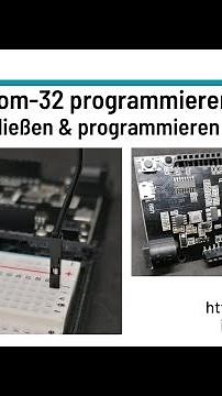 ESP32 programmieren - Taster anschließen & programmieren