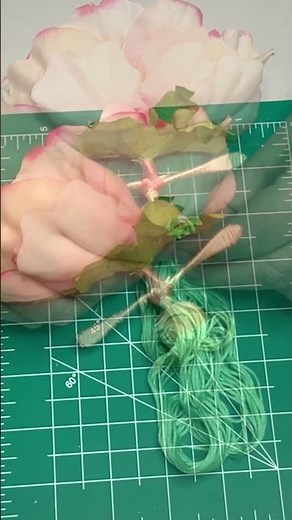 Cute Floral Fairy Doll with Embroidery Thread, Wire, and Bead #easycrafts #spring #diydolls