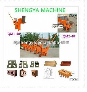 [Hot Item] Qmr2-40 Lowest Price Clay Interlocking Manual Brick Making Machine
