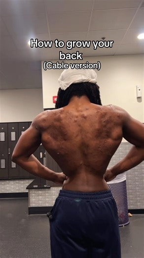 How to grow your back cable version #backworkout #cableworkout #gym #shorts #fyp