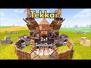 TEKKAI 2x1 – Best Solo/Duo | Bunker + FloorStack Rust Base Design 2025 #rust