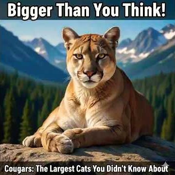 Cougars: The Largest Cats You Didn’t Know Abou #cougars #cat #cats