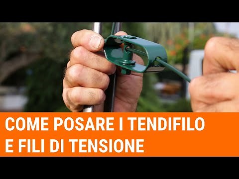 Tutorial: Come posare i fili di tensione e i tendifilo in una recinzione