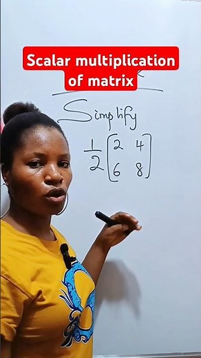 scalar multiplication of matrix in mathematics. #mathshorts