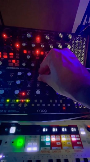 Mother 32 and Poly D for days #synth #moog #electronicmusic