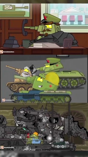 repairing kv44M2 and faceless land cruiser and trash monster Comparison #homeanimations #2026 #carto