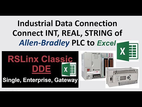 AB02. How to get Allen Bradley PLC data (Int, Real, String) into Excel using DDE of RSlinx Classic