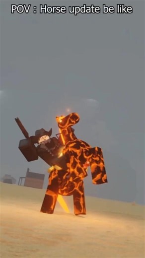 New horse in Dead rails is op 💀 roblox animation meme