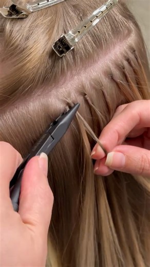 Showpony Hair Extensions | Mini Micro Bead Training session✨ We gave beautiful Tabitha a beautiful transformation: 🩷Half of head of Mini Micro Beads 🩷Colour:... | Instagram