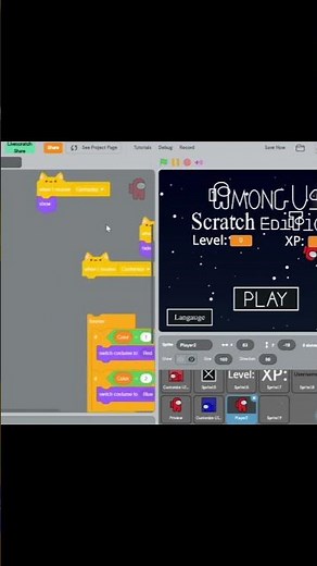 Making Among Us on Scratch part 1 (Short Version) Credits to Innersloth for creating Among Us