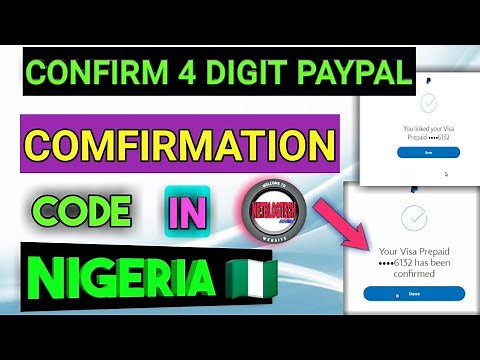 Easily confirm paypal 4 digit code - I helped my client to add card in his PayPal account & confirm