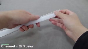 10-Pack 3.3ft/1M U-Shape Led Strip Light Diffuser, Aluminum Channel with Milky White Track Cover, Spotless Waterproof, for Ceiling Backdrop Baseboard Bathroom Stairs Under-Cabinet Wood-Slat