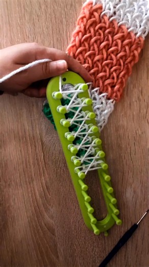 16 reactions | Knitting loom for beginners step by step #knitting #crochet #scarf #knitting_loom_eljammari #fblifestyle | Knitting loom scarf | Facebook