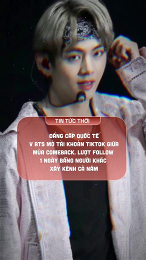 Đẳng cấp #tintucthoi #v #bts #tiktok #arirang | kim taehyung
