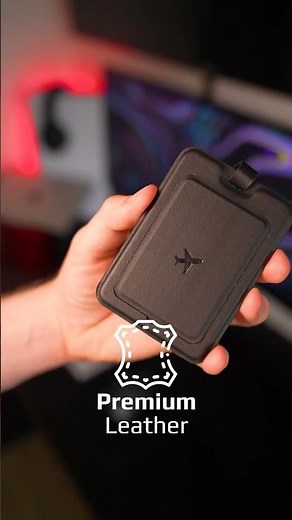 HushTag: Anti-Loss Slim Leather Luggage Tag with Smart Tracking #promate #بروميت