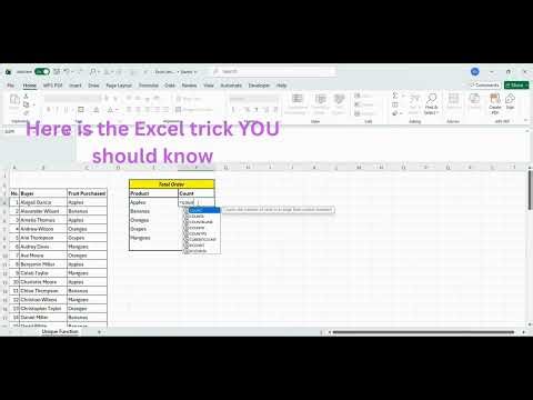 The UNIQUE Function You Need to Know.