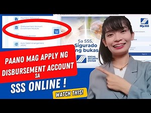 Paano Mag Apply ng Disbursement Account sa SSS Online Step by Step Tutorial