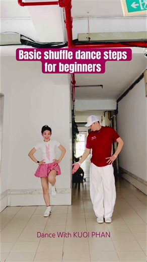 Basic shuffle dance steps for beginners. Dance With KUOI PHAN. ‪@kuoiphan8664‬