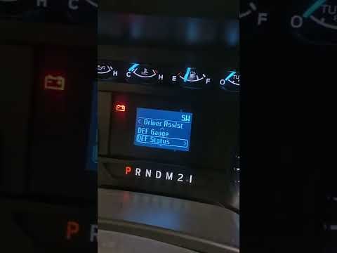 How to check DEF level on a 2019 ford F550