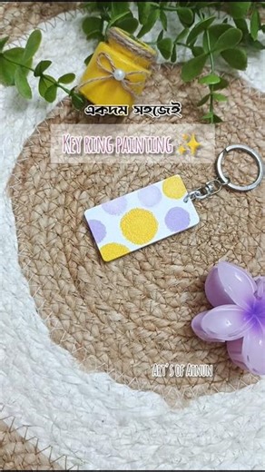 key ring painting ✨#shorts #shortvideo #diy #keyring #craft