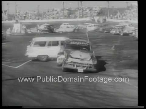 200 Car Demolition Derby Stunt Spectacular 1966 archival footage
