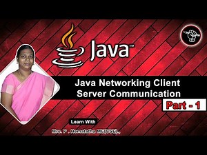 Java Networking Client server Communication | Networking Concept Program | Part - 1 | Tamil Academy