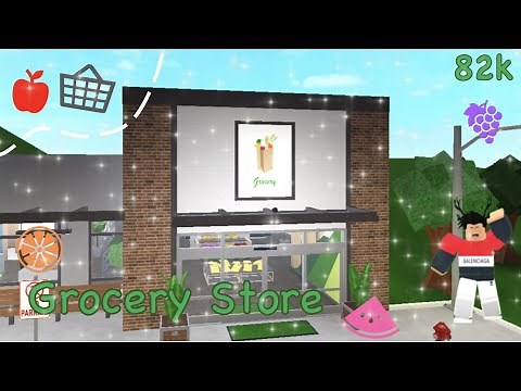 Bloxburg | Grocery Store Speed build & Tour 82k