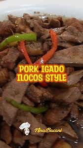 How to cook easy Pork Igado Ilocano style recipe with atay ng baboy. Watch next; Adobong Pork Liempo 👉 https://fb.watch/j17EEypRIJ/ Ingredients: 1kl. Pork Kasim (ihiwalay yung taba sa laman) 1/2 cup soysauce (marinade para sa pork) pepper White onion 4 cloves garlic dahon ng laurel 1/2 kilo Pork Liver (nilagyan ng asin tpos hinugasan maigi ng tubig) 1 cup water 2 cans green peas 1 tsp oyster sauce 1 tsp vinegar red and green bell peppers #igado #igadorecipe #ilocanorecipe | Nina Bacani