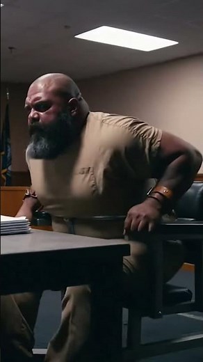 495-Year Sentence Shocks Giant Inmate — Steel Restraint Chair Rattles on CCTV 😳