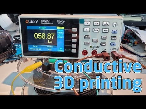 Conductive 3D printing with FDM 3D printers