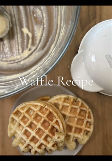I love waffles however I don’t make them very often. Having a single waffle maker means a long process to make them. But I can’t bring myself to spend the money or take up the space for a bigger maker. This mini one works perfectly fine even after having it for quite a few years. This recipe is delicious, uses very little sugar, and takes a few minutes to mix together. Recipe: 1 1/2 cups milk 6 tbsp softened butter 2 eggs 1/2 tsp salt 1 tbsp baking powder 2 tbsp sugar 2 cups flour Mix everything
