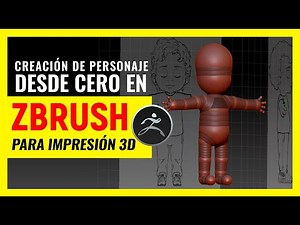 ZBRUSH 🥇▷ Como hacer un modelado de personaje 3D DESDE CERO para impresión 3D (2)