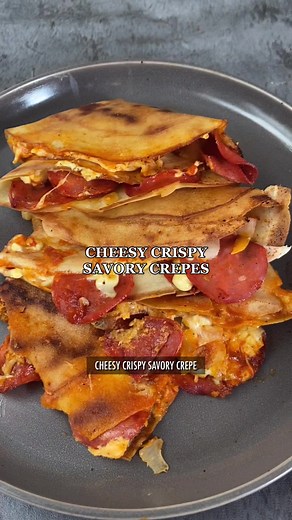 Delicious Cheesy Crispy Crepes Recipe